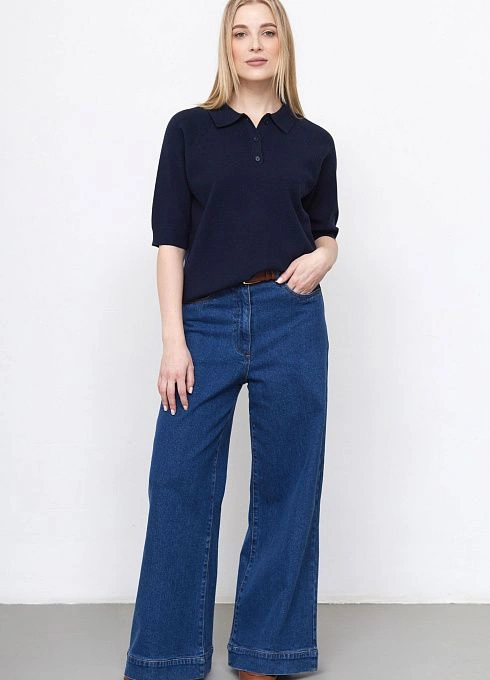 Джемпер жен. 310313.33303.9600N Тёмно-синий1  (3)