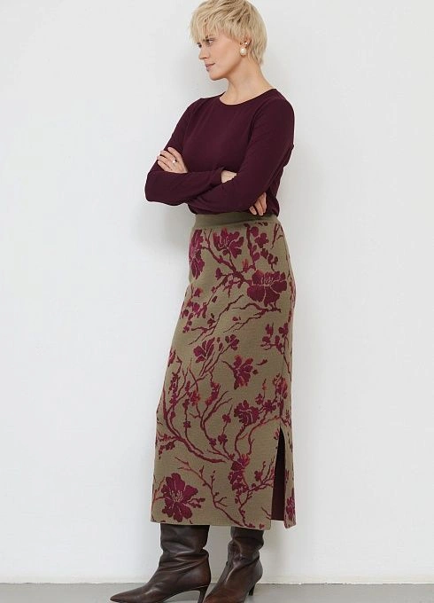 Юбка жен. 350123.33303.3747F Хаки (6)