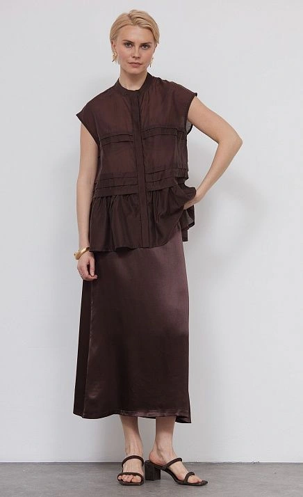 GRIOL. Юбка жен. 350065Б.03312.1100N Шоколадный GRIOL GRIOL. Юбка жен. 350065Б.03312.1100N Шоколадный