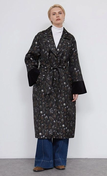 GRIOL. Плащ жен. 504658.11209.8201F Черный GRIOL GRIOL. Плащ жен. 504658.11209.8201F Черный