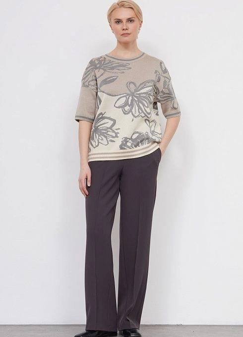 Джемпер жен. 310579.33303.0380T Бежево-серый (2)
