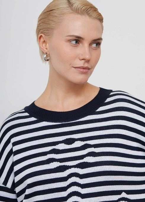 Джемпер жен. 310561.33303.9601S Сине-белый  (5)