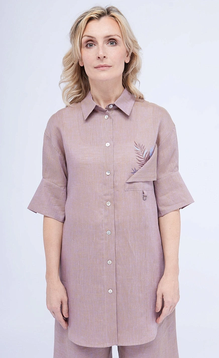 Блузка oversize изо льна  GRIOL