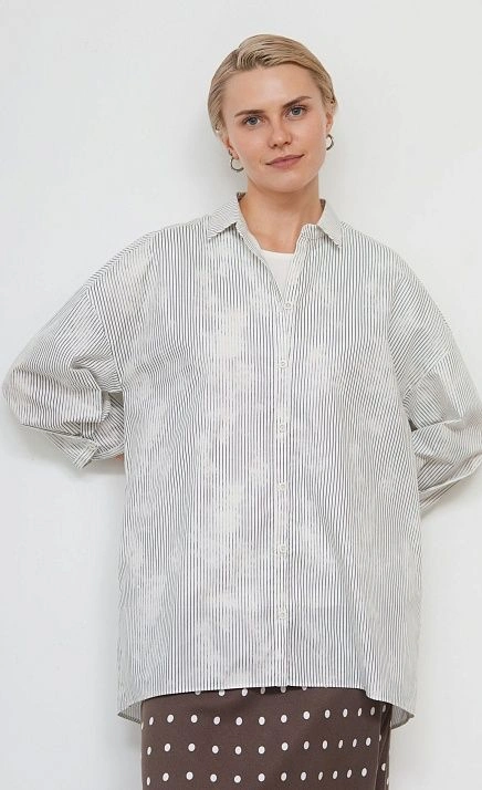 Рубашка оверсайз в полоску GRIOL