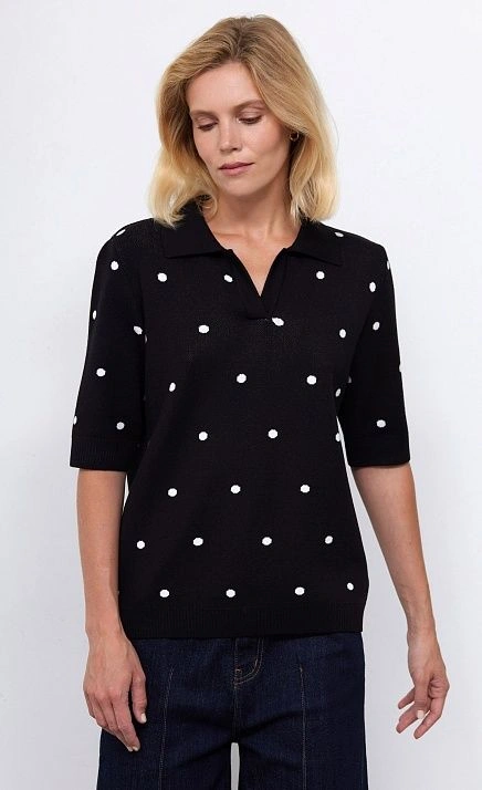 GRIOL. Джемпер жен. 310447.33303.8202D Чёрно-белый GRIOL GRIOL. Джемпер жен. 310447.33303.8202D Чёрно-белый