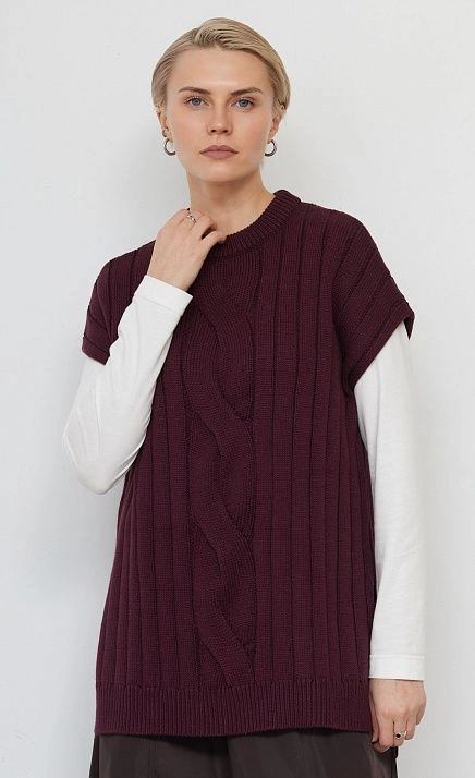  GRIOL. Жилет жен. 380106.05303.4700N Бордо 