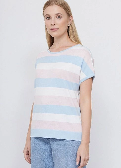 Джемпер жен.310210.33303.0716S Розово-голубой  (4)