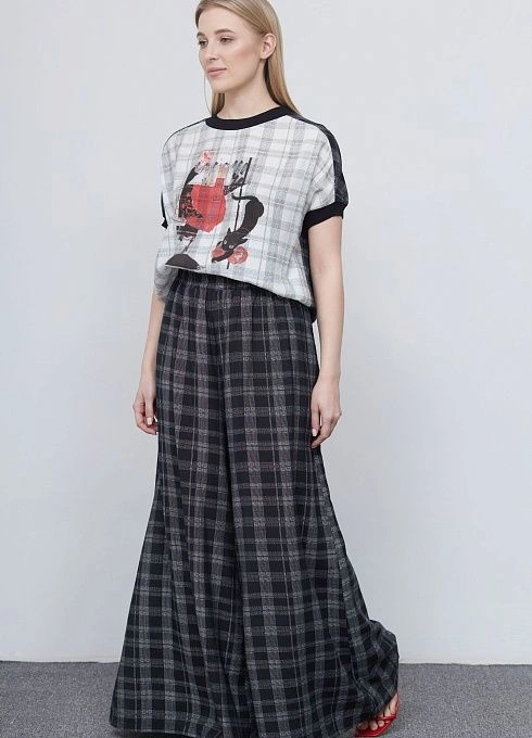 Брюки жен. 320356.03312.8202P Черныйбелый  (3)