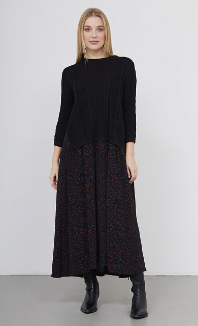  GRIOL. Платье жен. 360208УД.03313.8223D Чёрный 