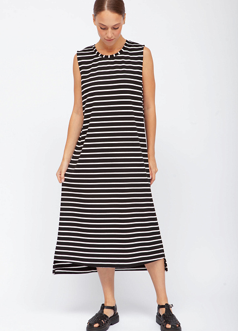  GRIOL. Сарафан жен. 340172УД.6_313.8202S Чёрно-белый GRIOL