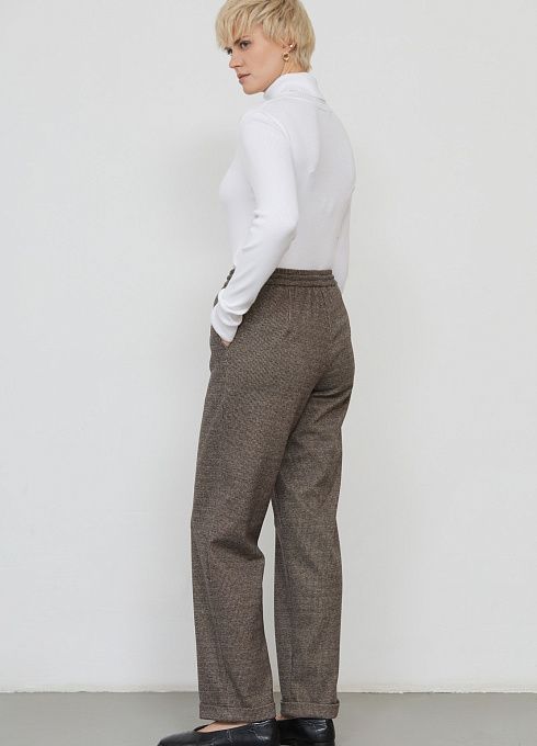 Брюки жен. 324259Б.11313.1103М Темно-коричневый (4)