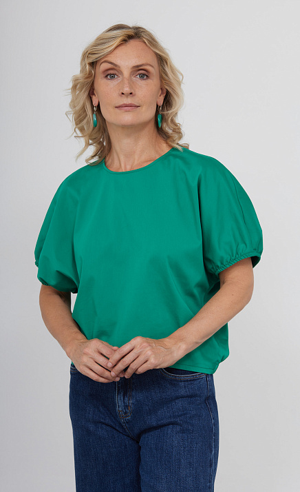 Блузка oversize из сатина GRIOL