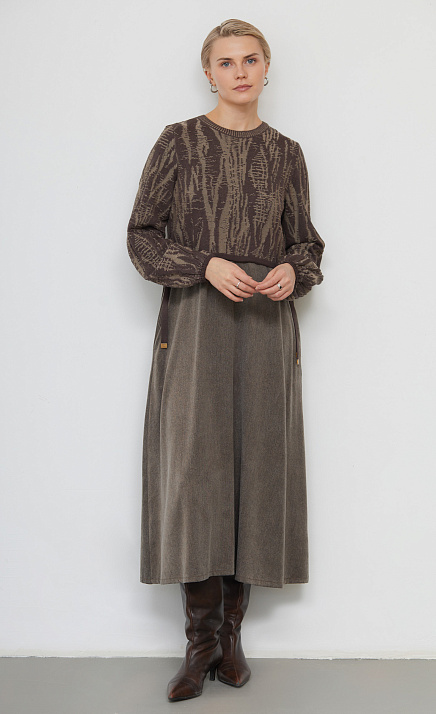  GRIOL. Платье жен. 360271.33312.3406YM Темно-бежевый 