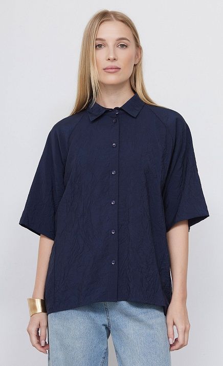 Рубашка из жатой вискозы GRIOL Рубашка из жатой вискозы GRIOL