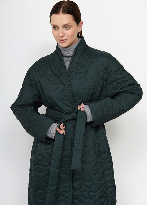  GRIOL. Пальто жен. 534528.11209.1400F Изумрудный GRIOL