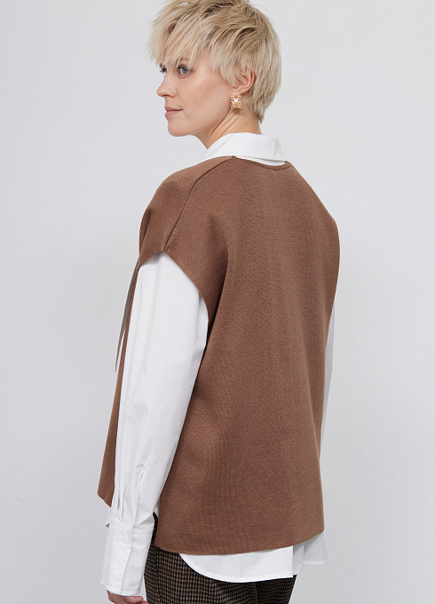 Жилет жен. 380045К.33303.0600M Какао  (1)