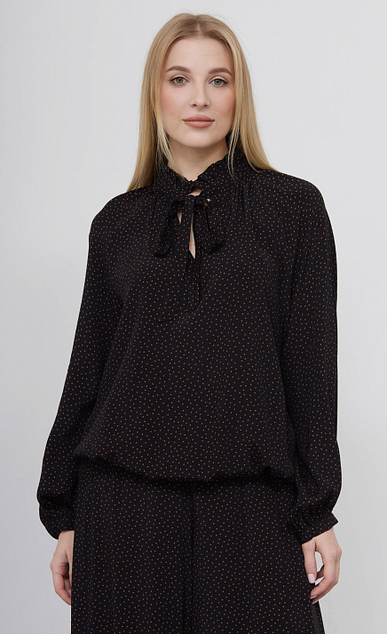 Блузка с воротником аскот GRIOL