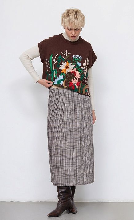 GRIOL. Юбка жен. 350111.03312.0301P Коричневый GRIOL GRIOL. Юбка жен. 350111.03312.0301P Коричневый