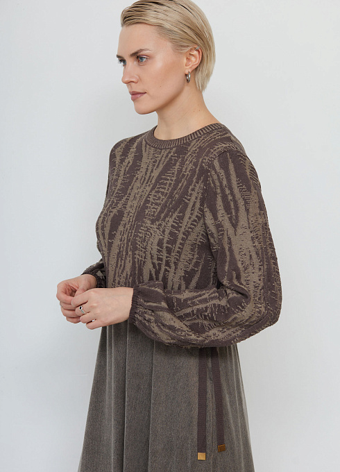  GRIOL. Платье жен. 360271.33312.3406YM Темно-бежевый GRIOL