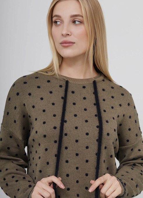  GRIOL. Джемпер жен. 310464.33303.3782D Чёрный хаки GRIOL