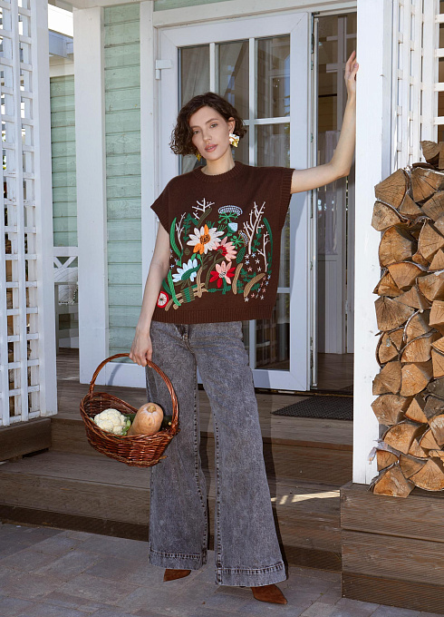 Жилет жен. 383066.42303.1000RF Коричневый  (2)