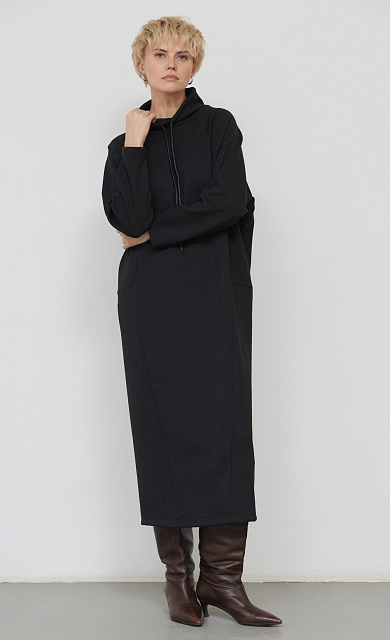  GRIOL. Платье жен. 360312.6_313.8200M Темно-серый меланж 