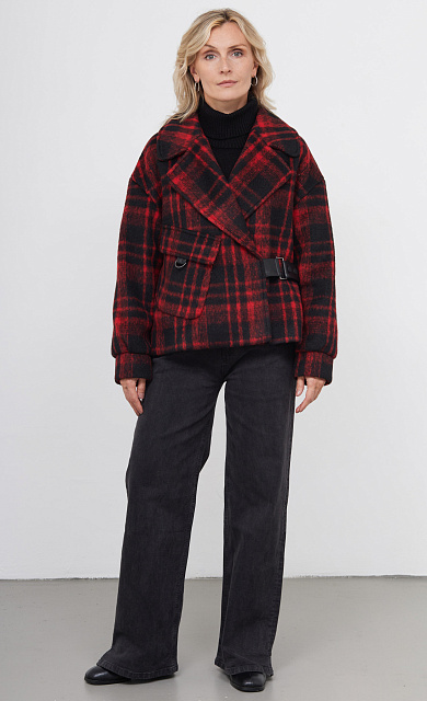  GRIOL. Куртка жен. 514279.11208.4582P Красно-чёрный 