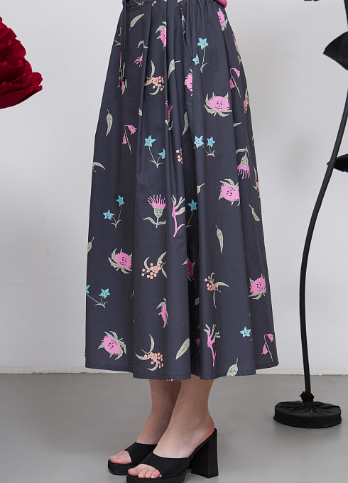 Юбка жен. 350050Б.03312.8101F Т.серый  (4)