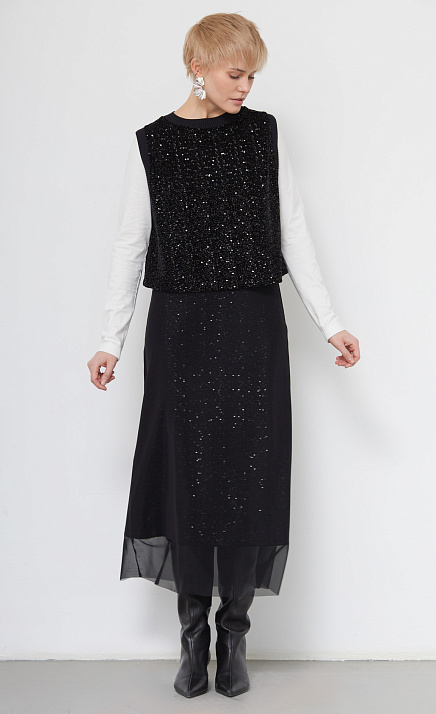  GRIOL. Юбка жен. 350083.6_313.8282L Черный 