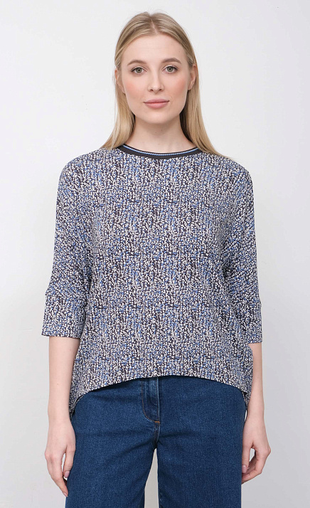 GRIOL. Джемпер жен. 310657ГУК.6_313.1577F/1 голубой/серый GRIOL GRIOL. Джемпер жен. 310657ГУК.6_313.1577F/1 голубой/серый