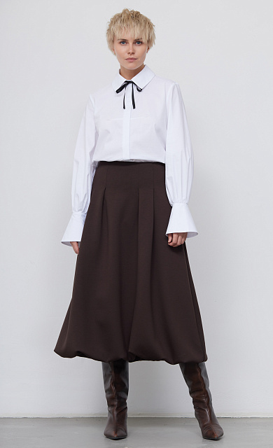  GRIOL. Юбка жен. 350069.6_313.1000N Темно-коричневый 