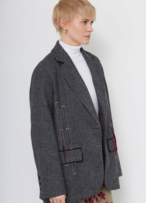Жакет жен. 378376.11312.8201M Серый меланж (7)