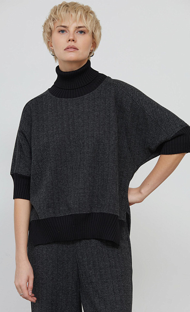  GRIOL. Джемпер жен. 310378.09312.7382Y Серо-черный 