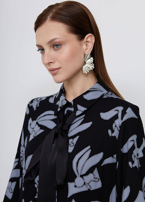  GRIOL. Платье жен. 360329.03312.8278А Черный/серый GRIOL