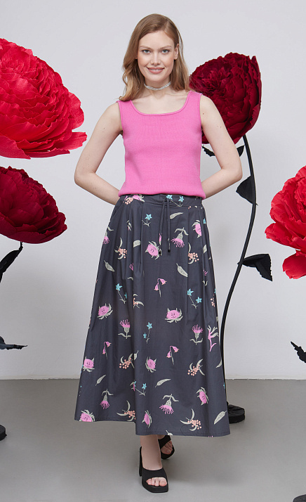  GRIOL. Юбка жен. 350050Б.6_312.8101F Темно-серый 