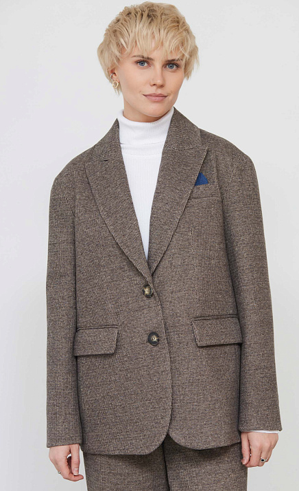  GRIOL. Жакет жен. 378176Г.11313.1103M Тёмно-коричневый 