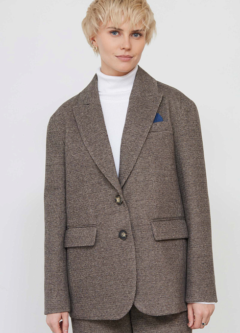  GRIOL. Жакет жен. 378176Г.11313.1103M Тёмно-коричневый GRIOL