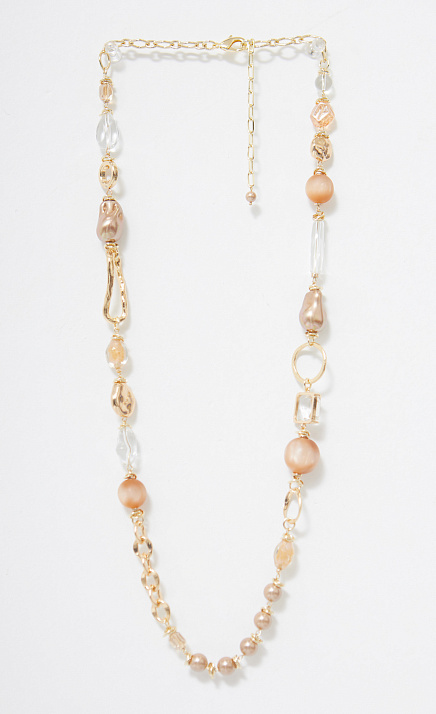  GRIOL. Колье Игристое 5 Бежевый 