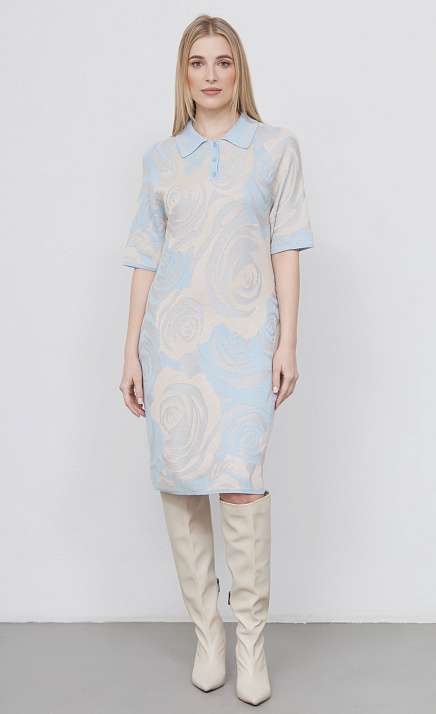  GRIOL. Платье жен. 360263.33303.0703F Молочно-голубой 