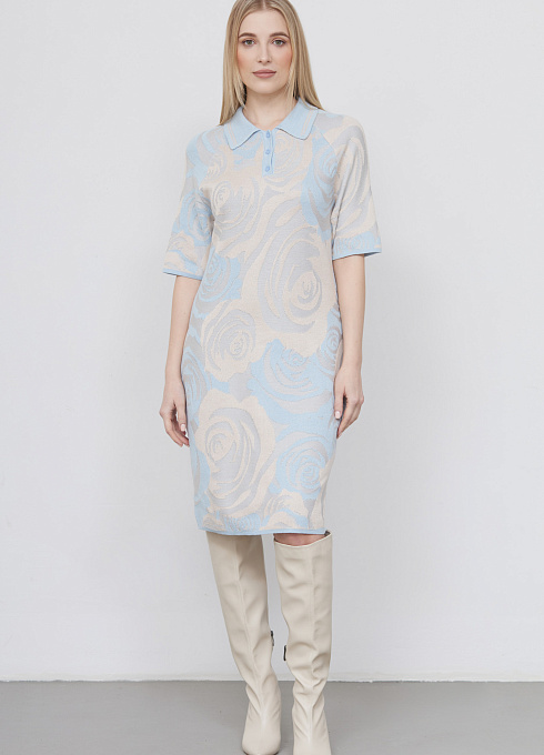  GRIOL. Платье жен. 360263.33303.0703F Молочно-голубой GRIOL