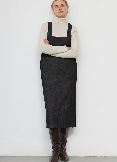  GRIOL. Сарафан жен. 340181.6_312.7473О Темно-серый меланж GRIOL