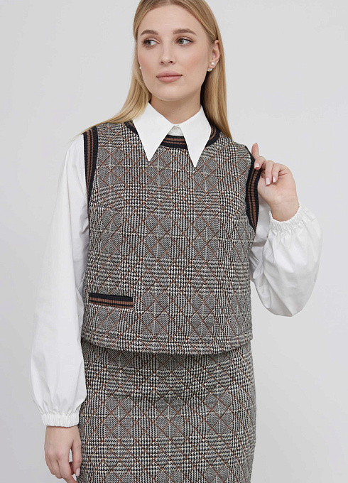  GRIOL. Жилет жен. 380021.03313.1101P Серый GRIOL