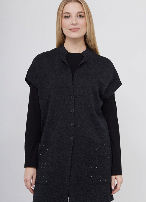  GRIOL. Жилет жен.380067от.33303.7400N Антрацит GRIOL