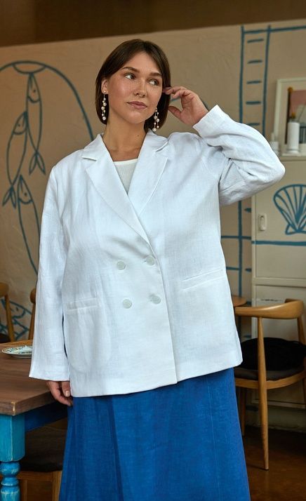 GRIOL. Жакет жен. 377995А.11312.0200N Белый GRIOL GRIOL. Жакет жен. 377995А.11312.0200N Белый