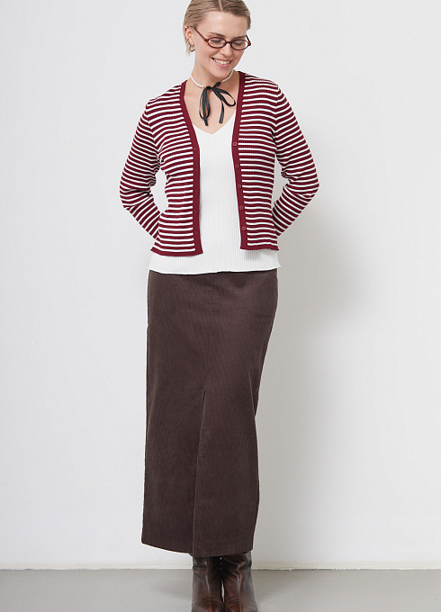  GRIOL. Джемпер жен. 310509.33303.4802S Бордово-молочный GRIOL