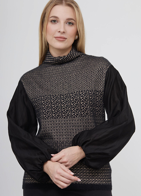  GRIOL. Джемпер жен. 310442.33303.8209Y бежевый/черный GRIOL