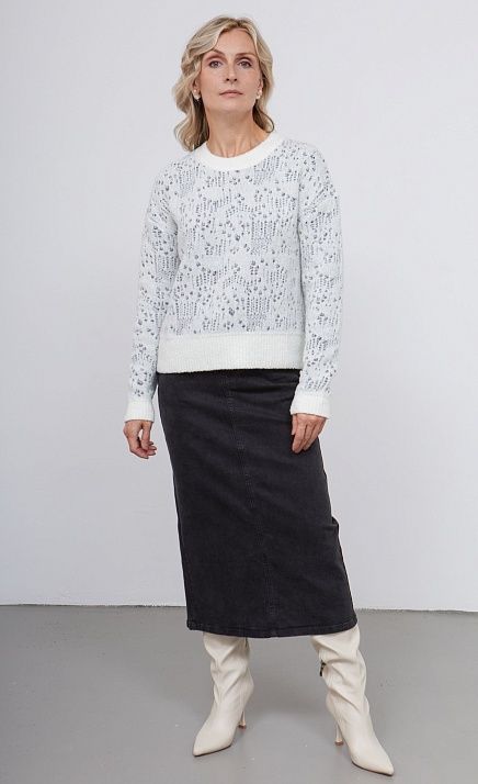  GRIOL. Джемпер жен. 310453.15303.0777M Молочно-чёрный 