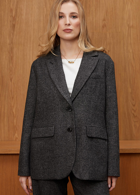  GRIOL. Жакет жен. 378176.11312.8201M Серый меланж GRIOL