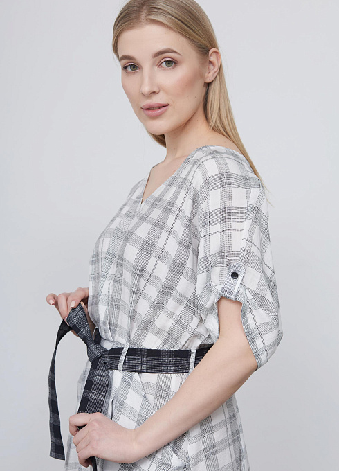  GRIOL. Платье жен. 360327.03312.8202P Бело-чёрный GRIOL