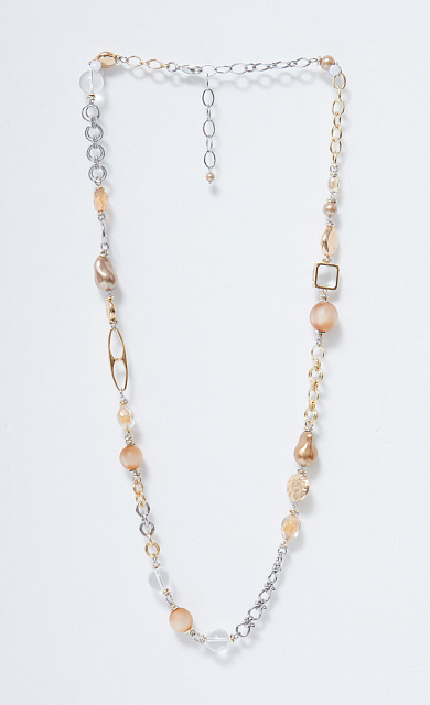  GRIOL. Колье Игристое 4 Бежевый  